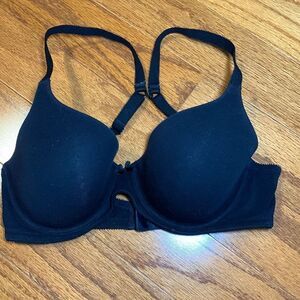 Ambrielle black 34B razor back bra lightly padded
